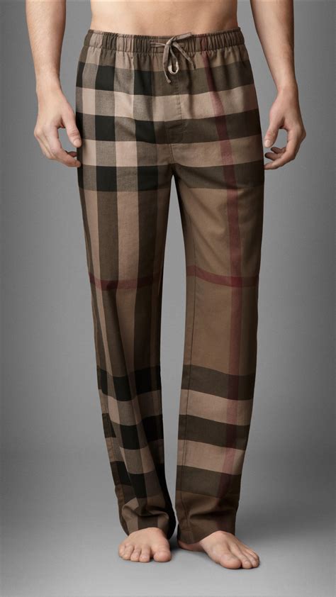 burberry pajama pants men's|Burberry check trousers.